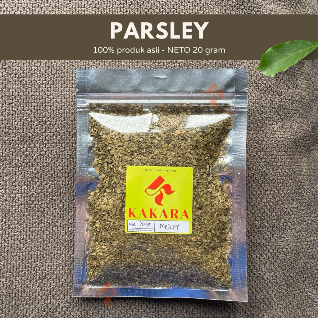 

KAKARA - Parsley / Parsley flakes 20 gram bumbu dapur bumbu masak kemasan kecil kemasan ZIP