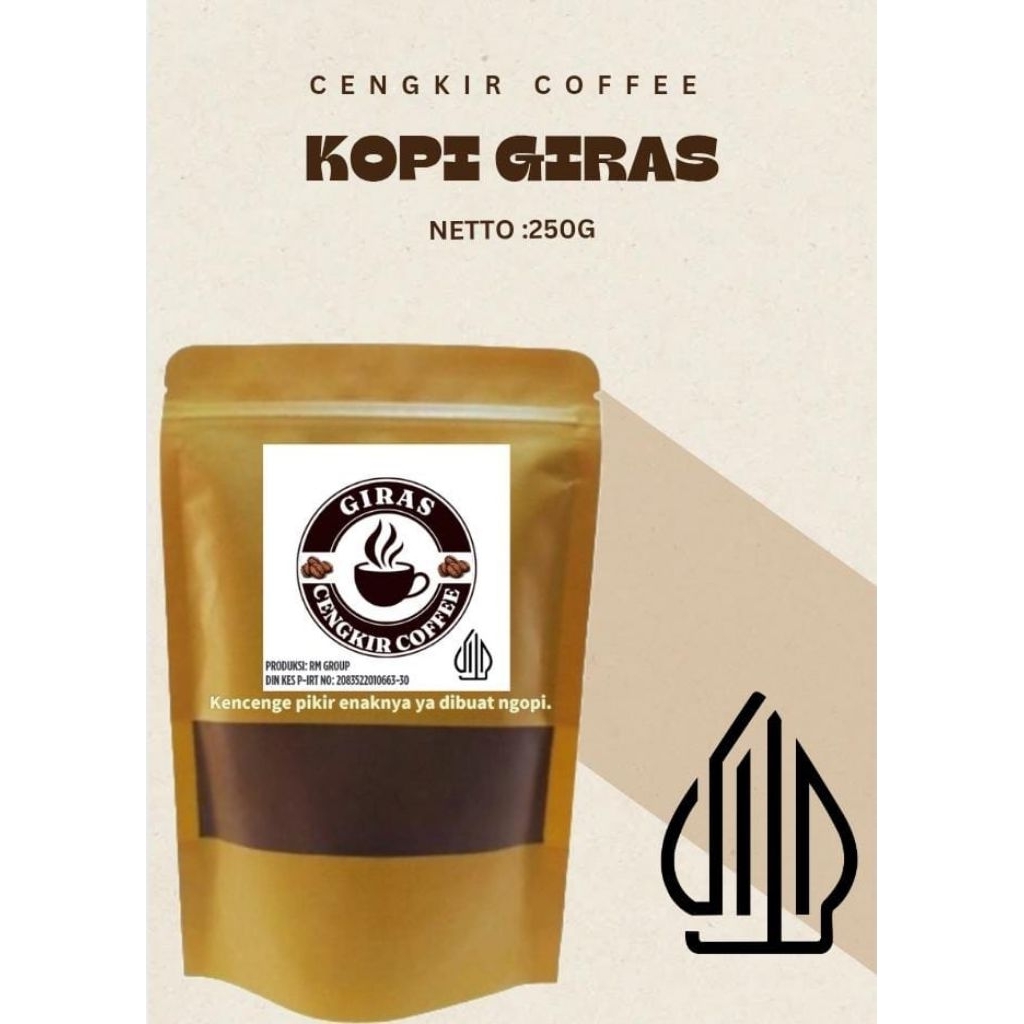 

Kopi Bubuk Hitam Giras Mantap 250gram