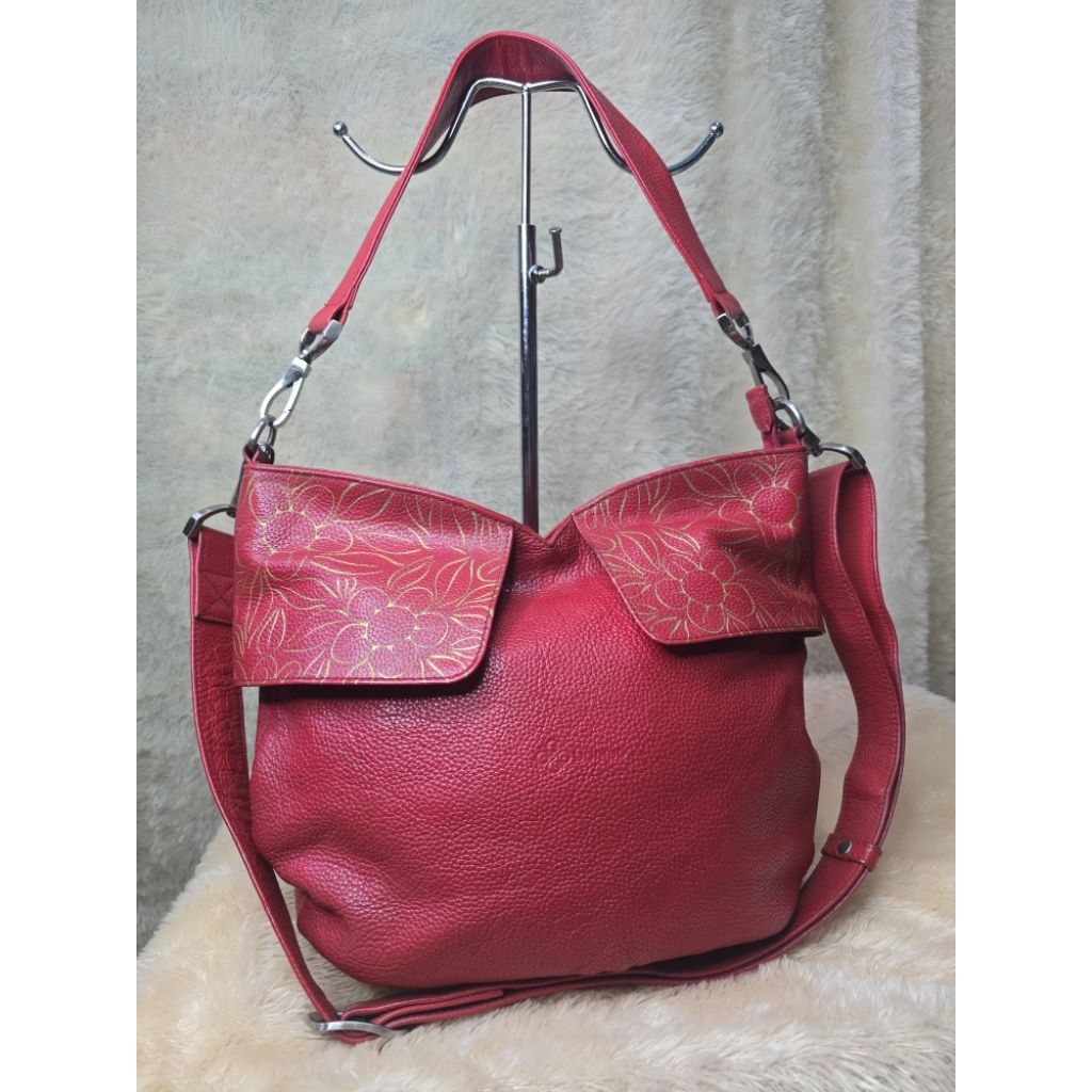 Tas PL Bampo warna merah