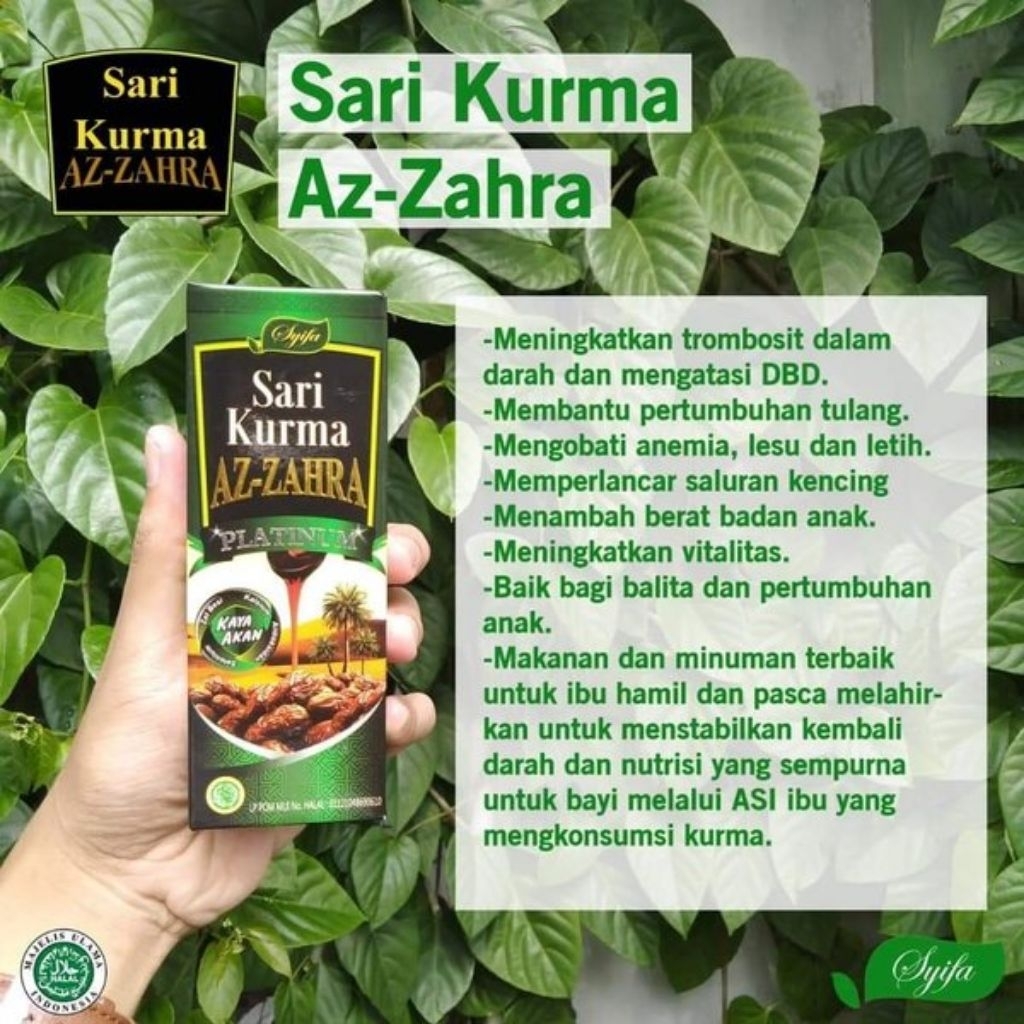 

Sari Kurma Az Zahra Platinum Hijau