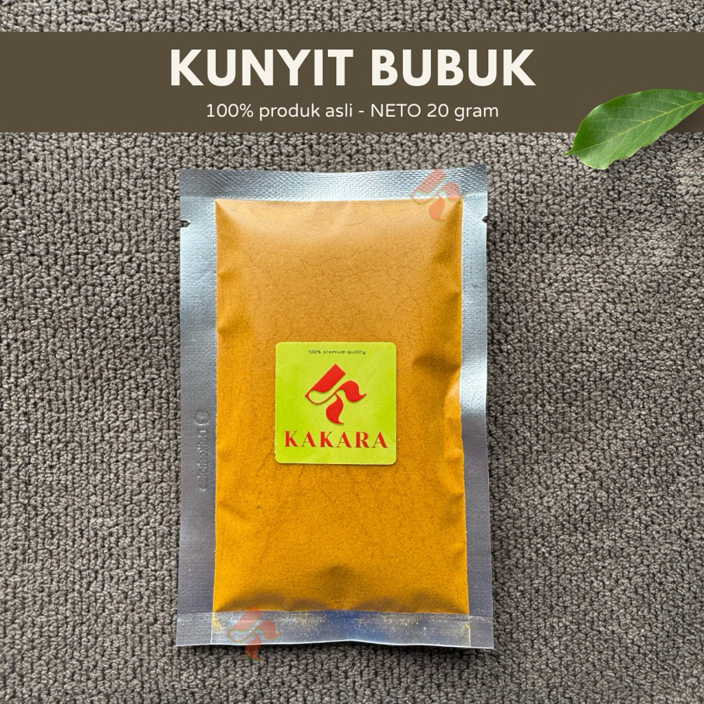 

KAKARA - Kunyit Bubuk / Turmeric Powder 20 gram bumbu dapur bumbu masak kemasan kecil