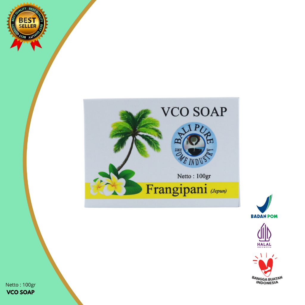 Bali Pure VCO Soap (Sabun) 100gr Rahasia Perawatan Kulit Halus, Cerah dan Wangi Alami BPOM