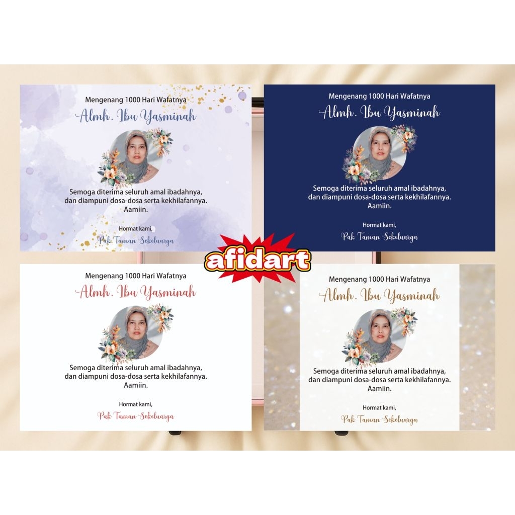 

STIKER NASI KOTAK TAHLIL STIKER KEMATIAN FREE GANTI NAMA DAN FOTO