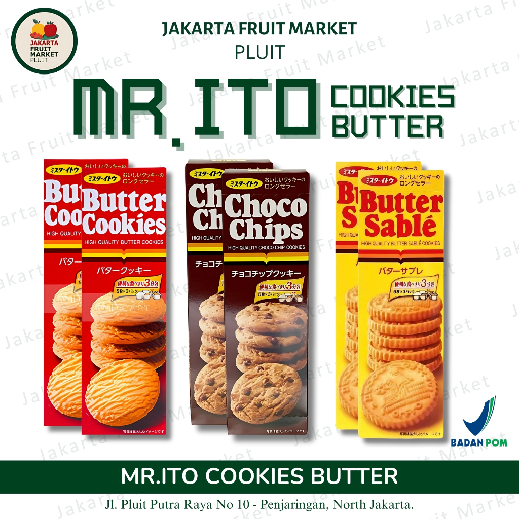 

MR.ITO Kue Cookies Butter - Choco Chips/Butter Cookies/Butter Suble