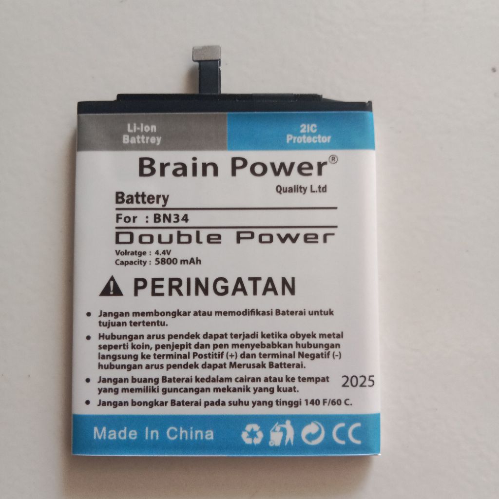 Batre Baterai Battery BN34 Double Power Xiaomi Redmi 5A BN-34