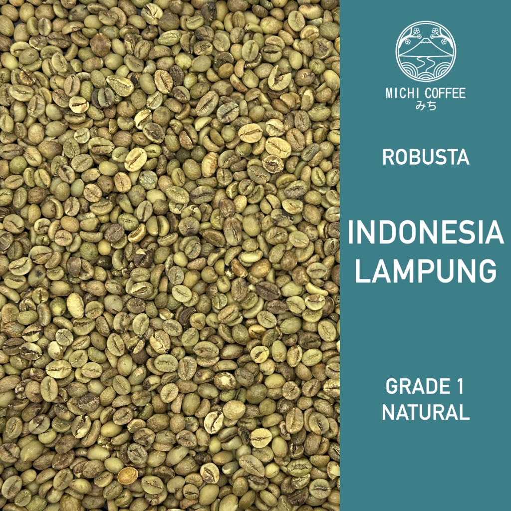 

GB Green Bean ROBUSTA LAMPUNG - Natural Process Biji Kopi Mentah Grade 1