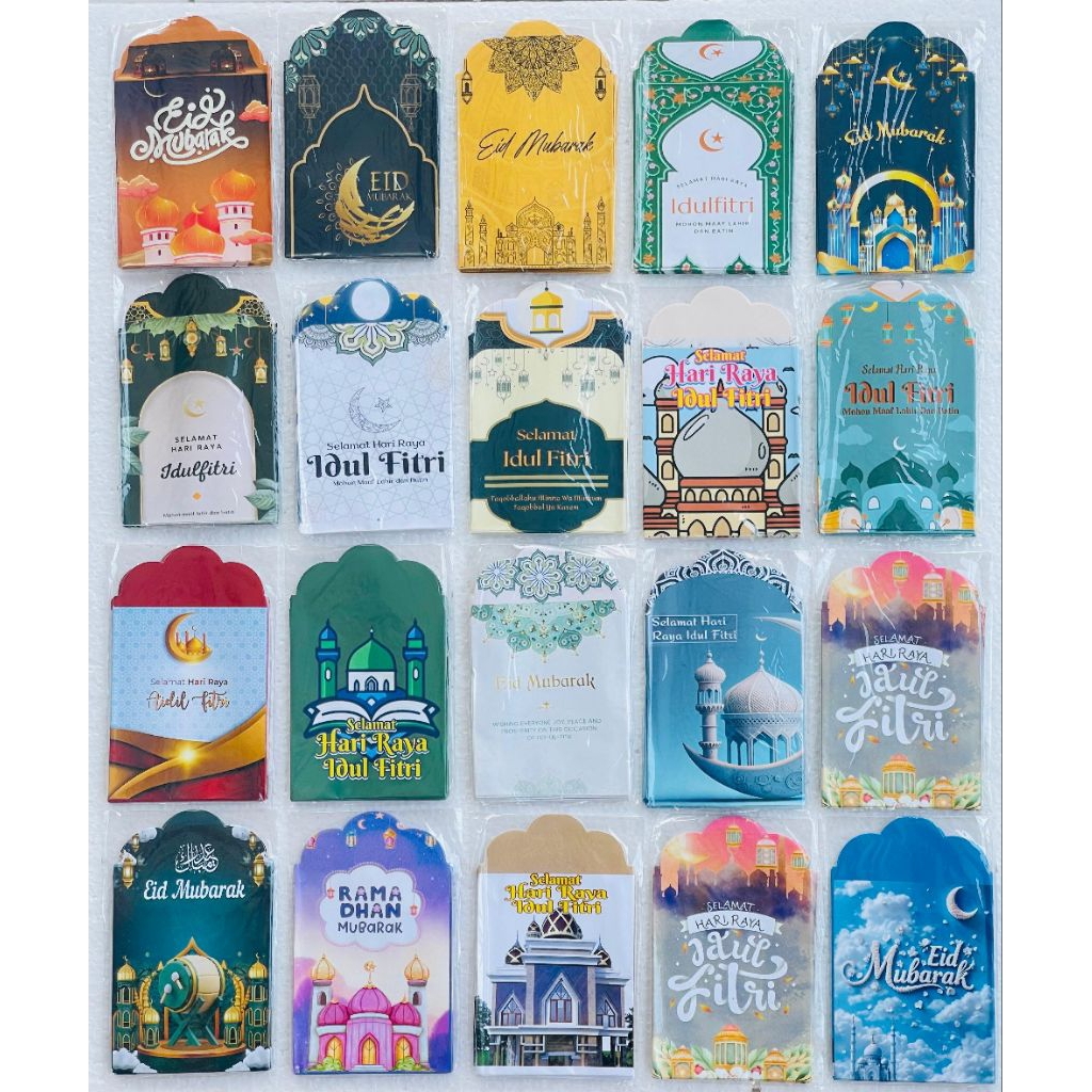 

(100 PCS) AMPLOP LEBARAN 2026 MUSLIM UKURAN MEDIUM BAHAN ART PAPER GLOSSY TERBARU