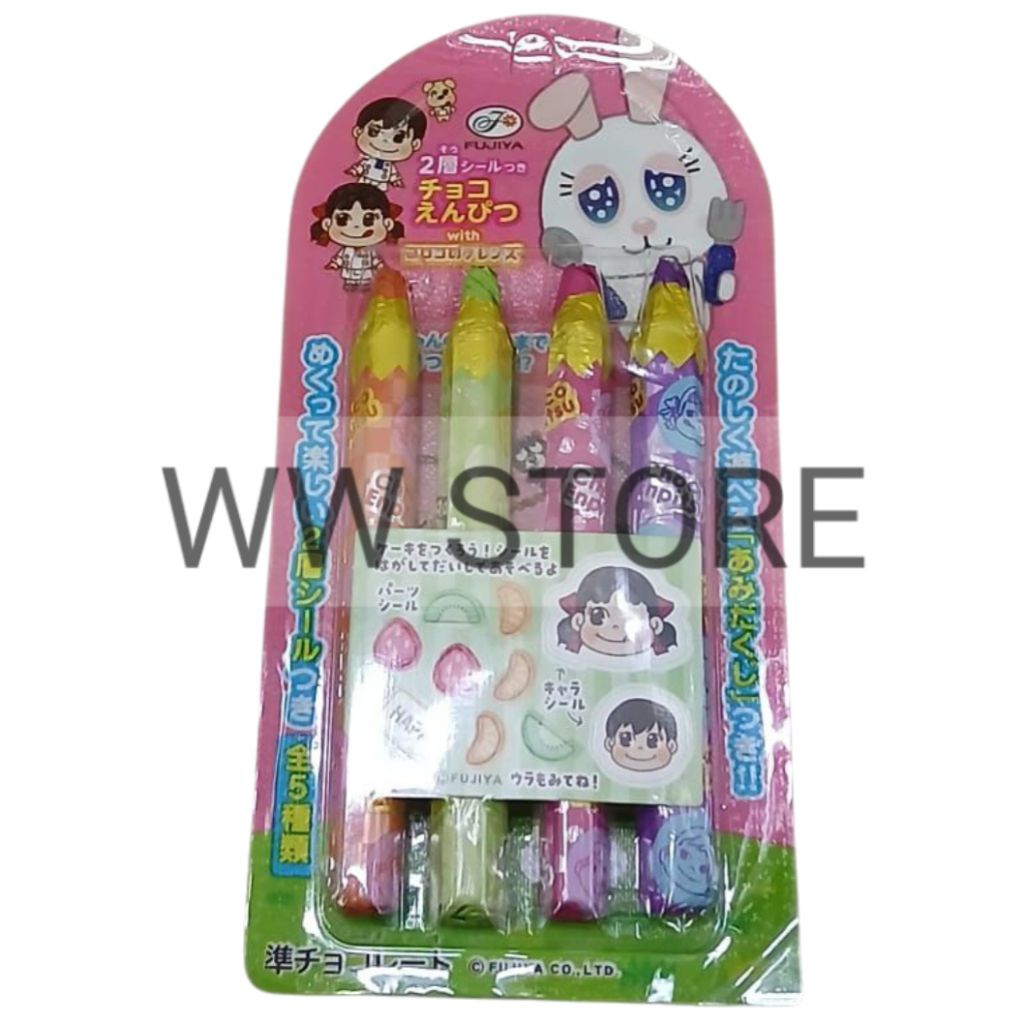 

Coklat cokelat paduan susu bentuk pensil Jepang Japan FUJIYA Milk PENCIL CHOCOLATE 27g