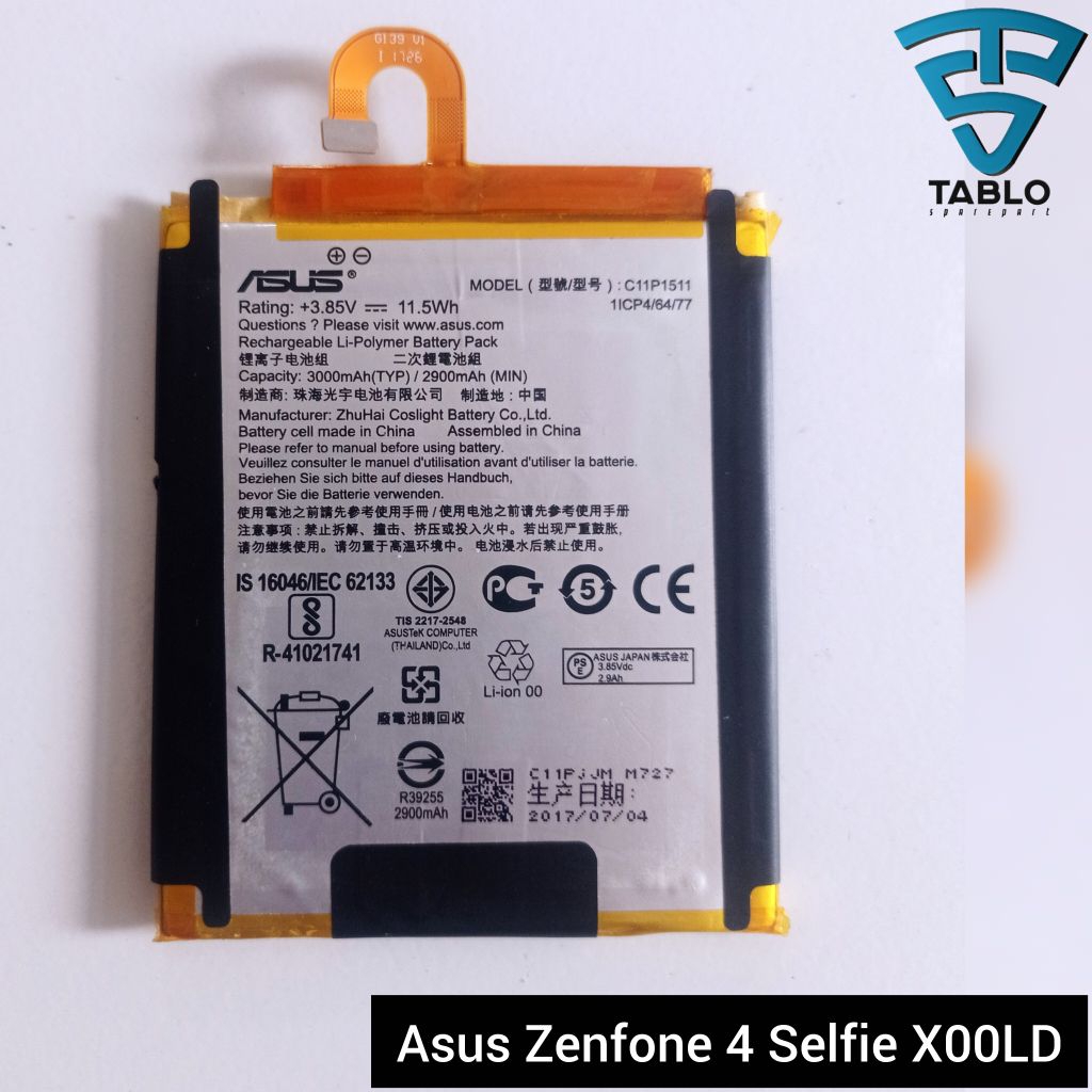Baterai Asus Zenfone 4 Selfie X00LD C11P1511