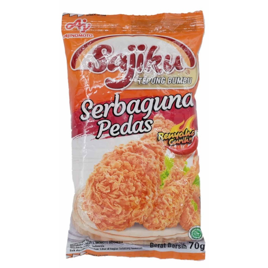 

SAJIKU TEPUNG BUMBU SERBAGUNA PEDAS 70GR