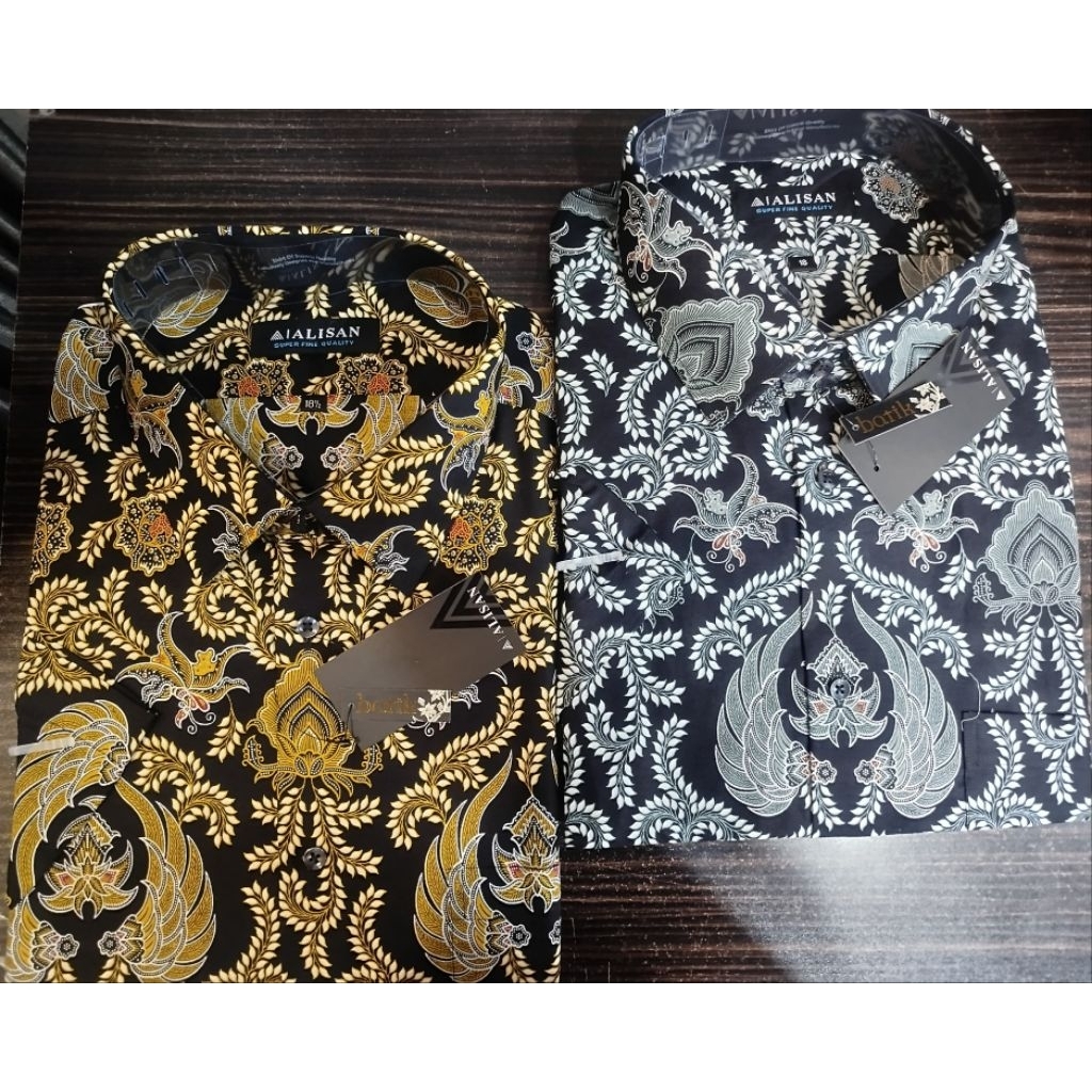 Alisan Printing Lengan Pendek Reguler Motif Sayap 18-18½