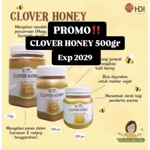 

Clover Honey 500gr ori HDI EXP 2029
