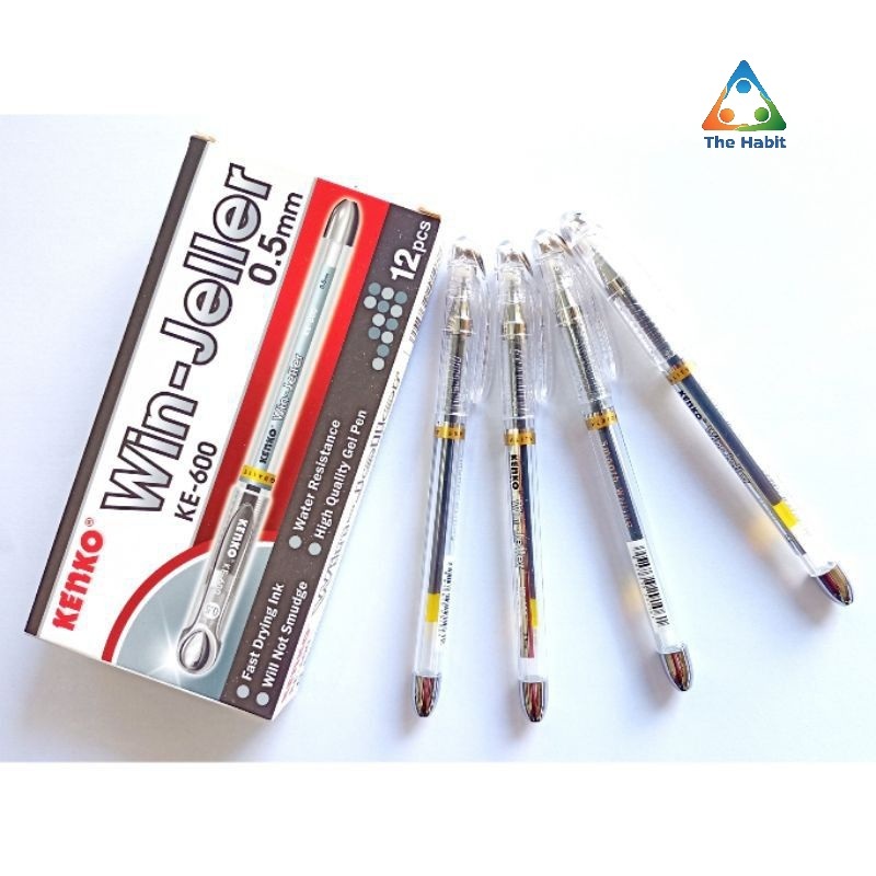 

(The Habit) Pulpen Gel Kenko KE-600 Win-Jeller 0.5mm 5 pcs