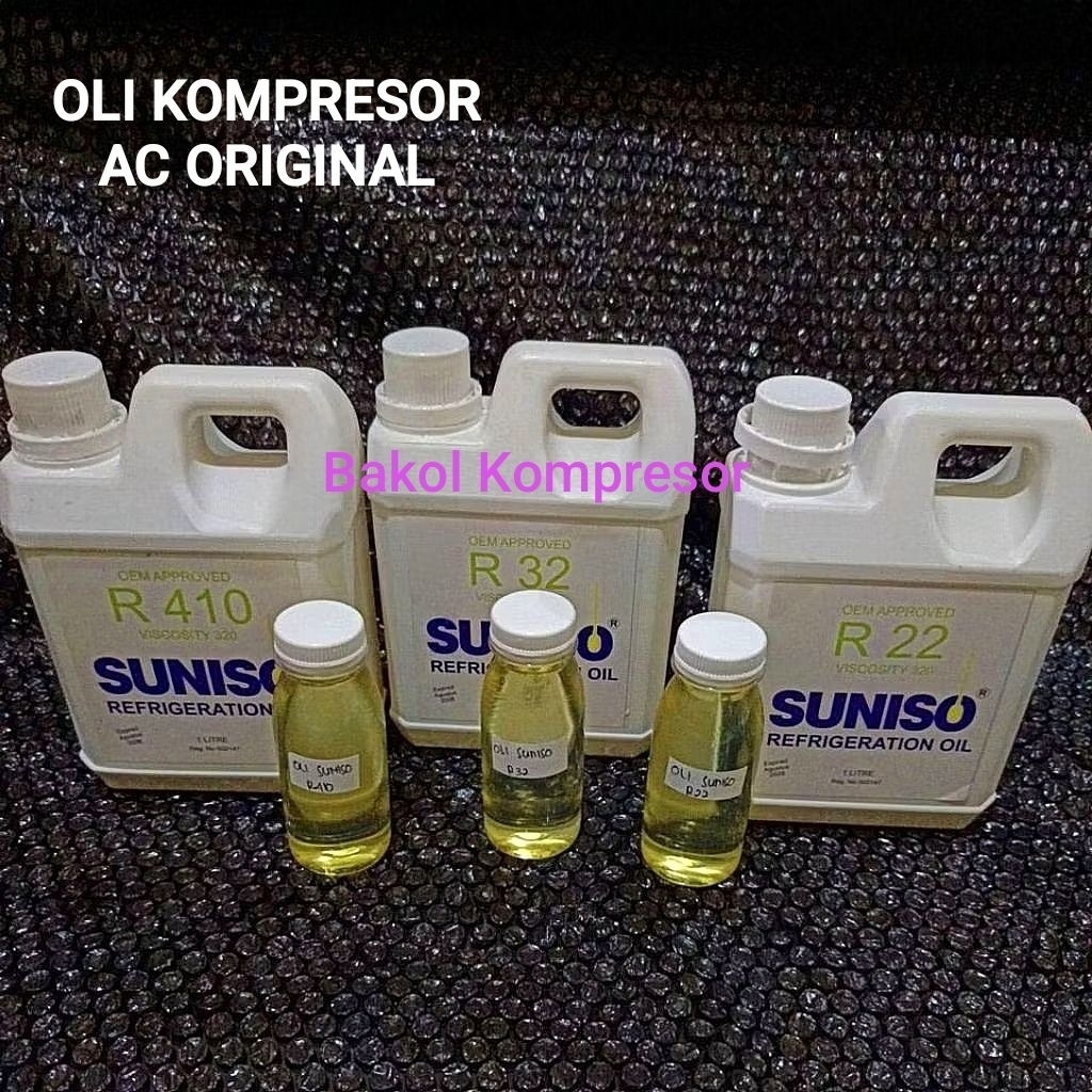 OLI AC R22 R32 R410 / OLI SUNISO KOMPRESOR AC ORIGINAL /  SUNISO REFRIGERATION OIL COMPRESSOR AC