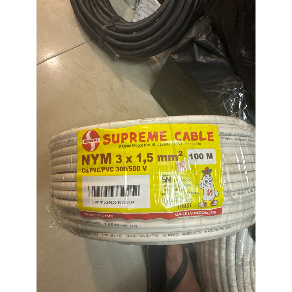 NYM 3x1.5 Supreme 100meter Kabel Supreme NYM 3x1,5 100meter Kabel NYM