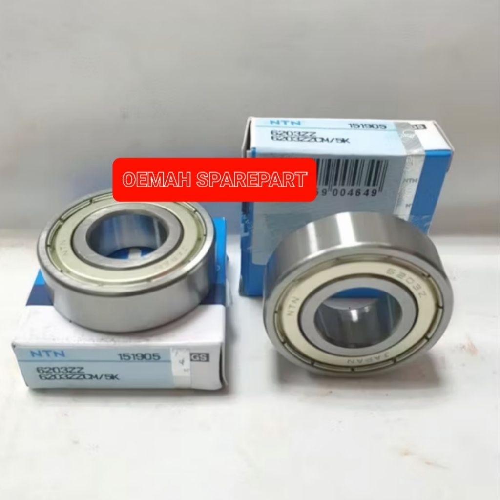 Bearing Laher Laker 6203Z 6203ZZ 6203-Z 6203-ZZ 6203 Tutup Besi NTN original