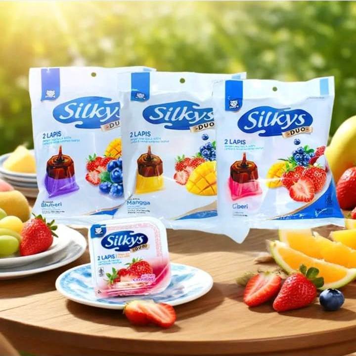 

SIDORE LONG JELLY 1pak isi 10pcs , Mr. Natta Nata de Coco & Jelly - Netto 126 ml x 5pc, Silkys duo puding 1 pak isi 10pcs