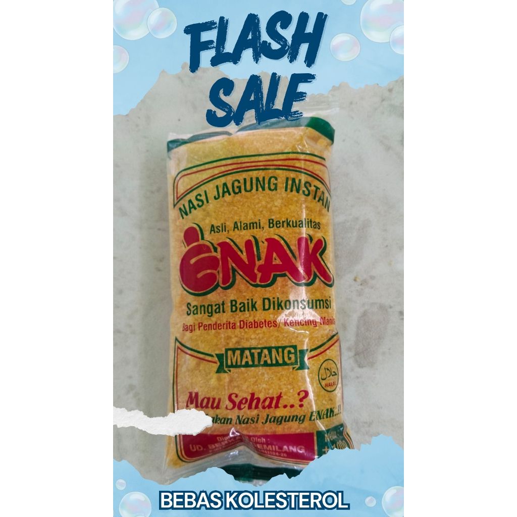 

Nasi jagung instan (100grm x1Pcs) Beras jagung instan Ampok siap saji baik untuk penderita diabetes