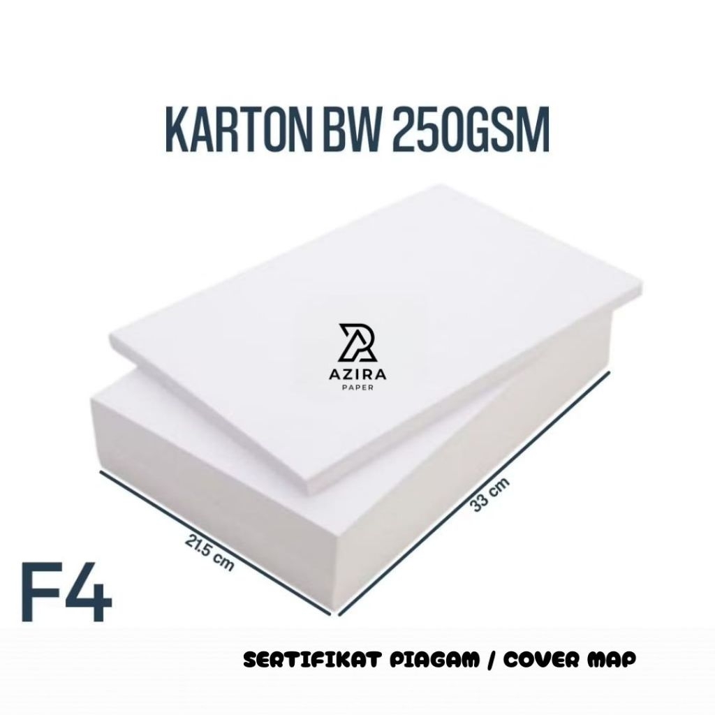 

Kertas BW 250gsm F4 isi 500 lembar / Kertas Karton BW