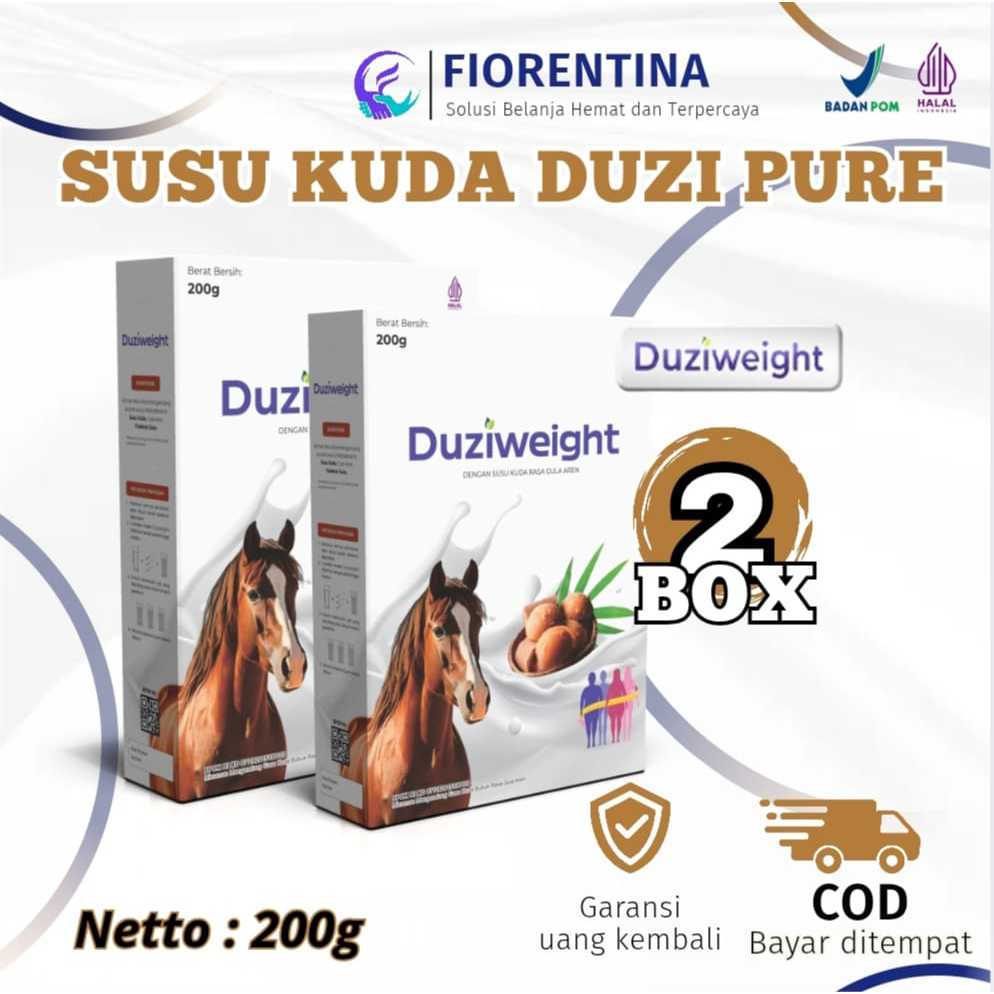 

Duzi Weight - Susu Kuda Penambah Berat Badan 200gr Nutrisi Tubuh Alami 2 Box