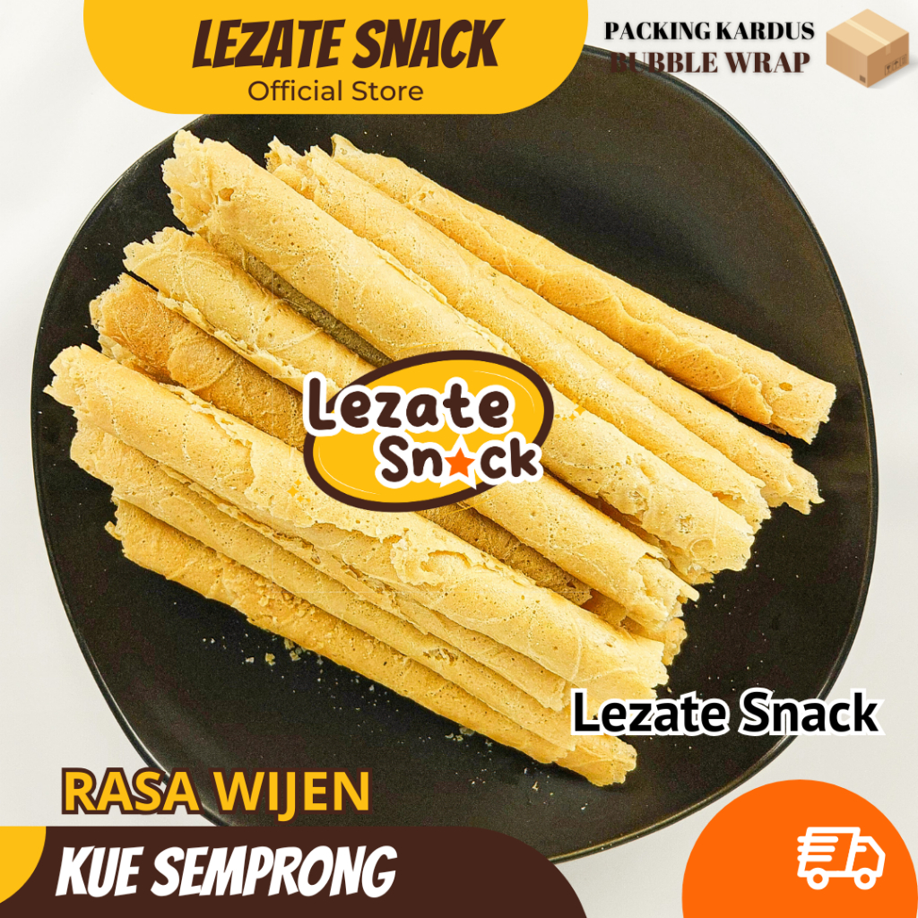 

Kue Sempron Wijen 1KG Gulung Kekinian Kiloan Terenak Murah Renyah / Kue Kapit Wafer Roll Lezate Snack WAP SHOP