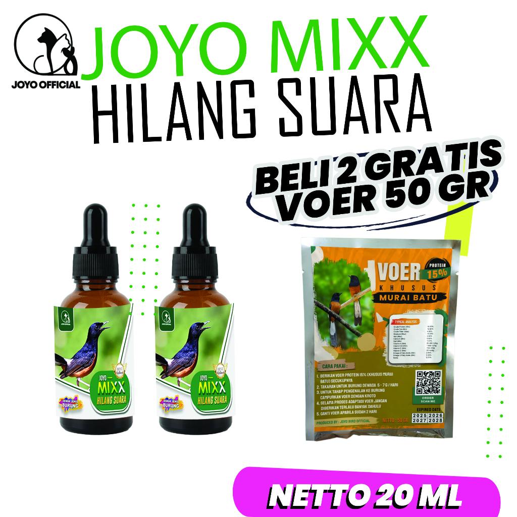 BELI 2 MIXX HILANG SUARA GRATIS VOER 50 GR I OBAT SUARA HILANG BURUNG | OBAT SAKIT TENGGOROKKAN BURU