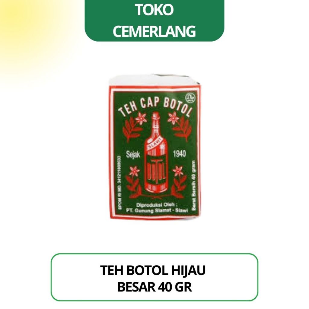 

Teh Cap Botol Hijau 40 gr