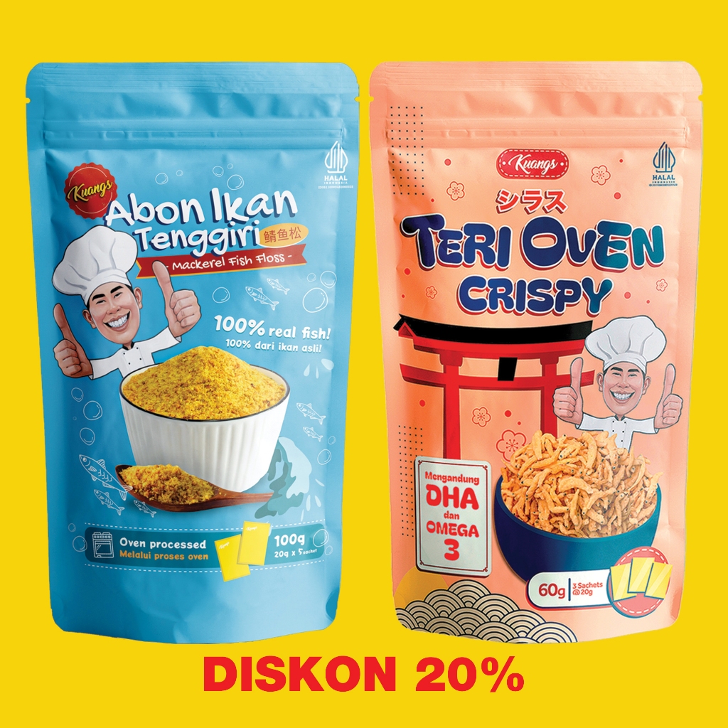 

*DISKON* KUANGS ABON IKAN TENGGIRI & TERI OVEN CRISPY ORIGINAL - EXP 12/2025 (ABON) // EXP 11/2025 & 01/2026 (TERI)