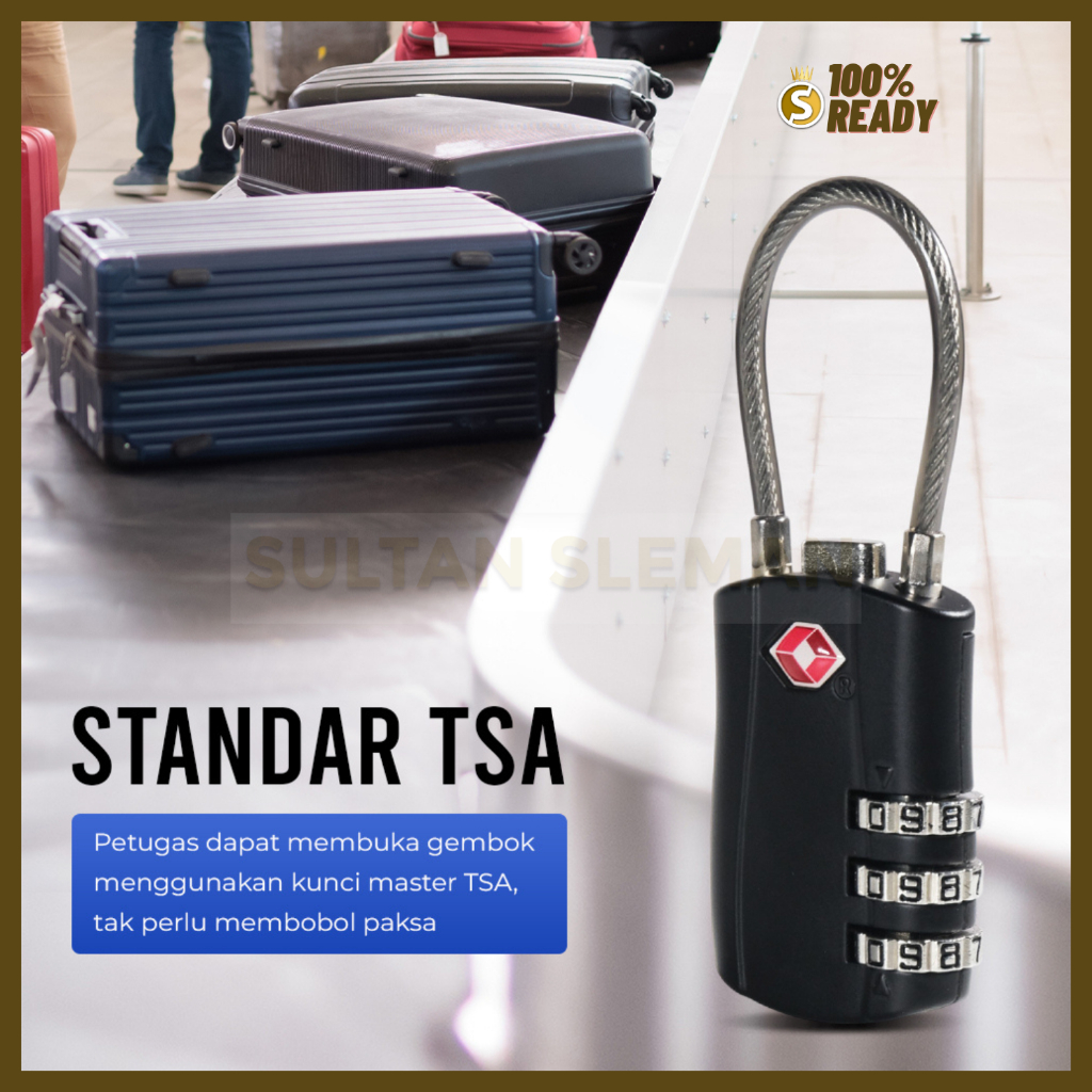 Gembok Koper Pin 3 Digit / Gembok Koper Kecil Nomor Anti Maling / Gembok Angka Multifungsi