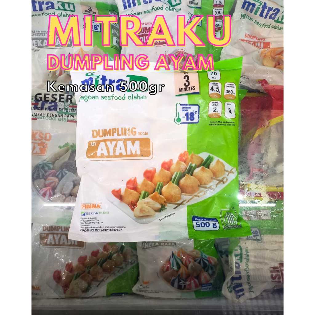 

Frozenfood MITRAKU Dumpling Chicken/Ayam 500gr