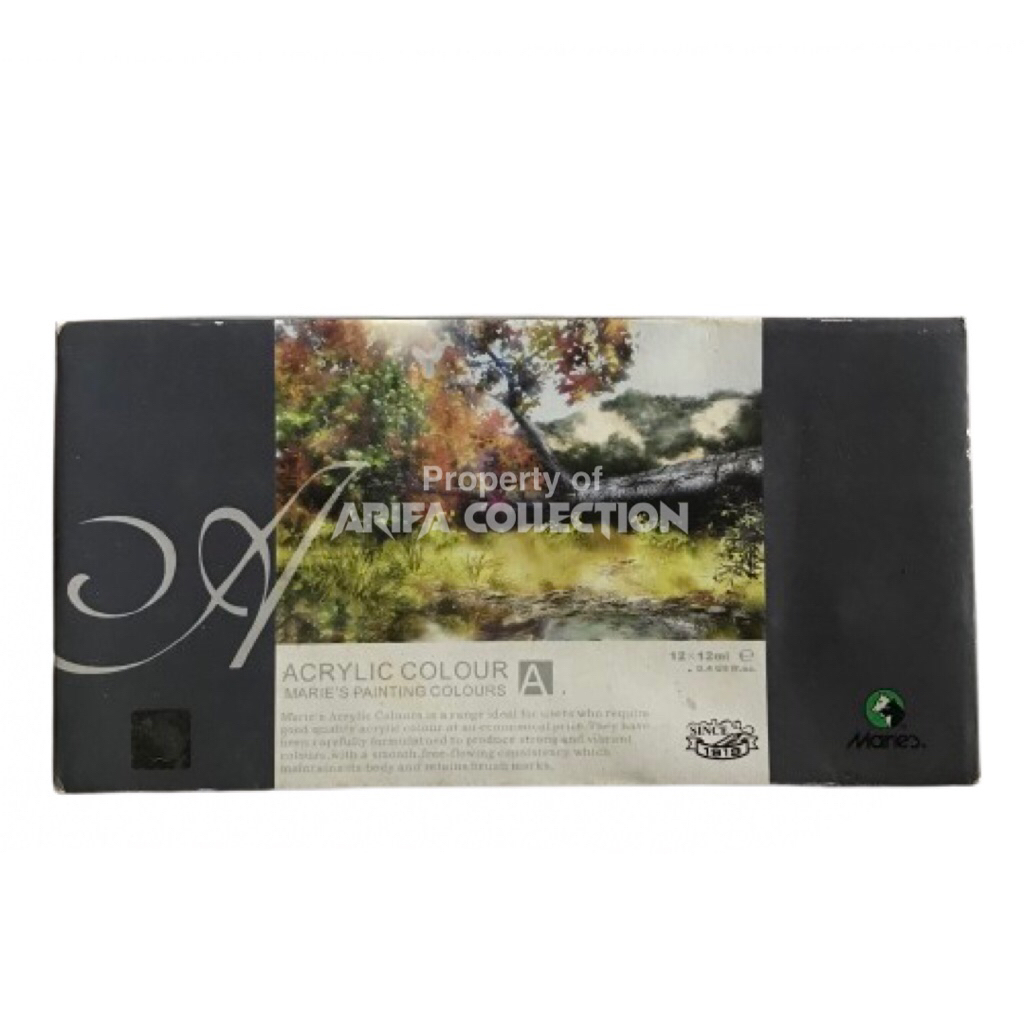 

Marie’s Painting Colours / Cat Lukis Akrilik Set 12 Warna 12 ml Like New