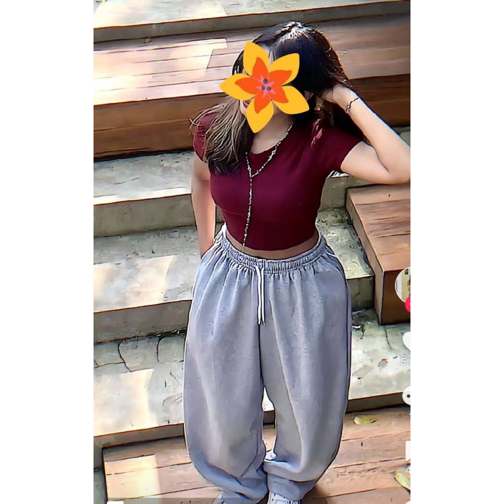 celana baggy sweatpants