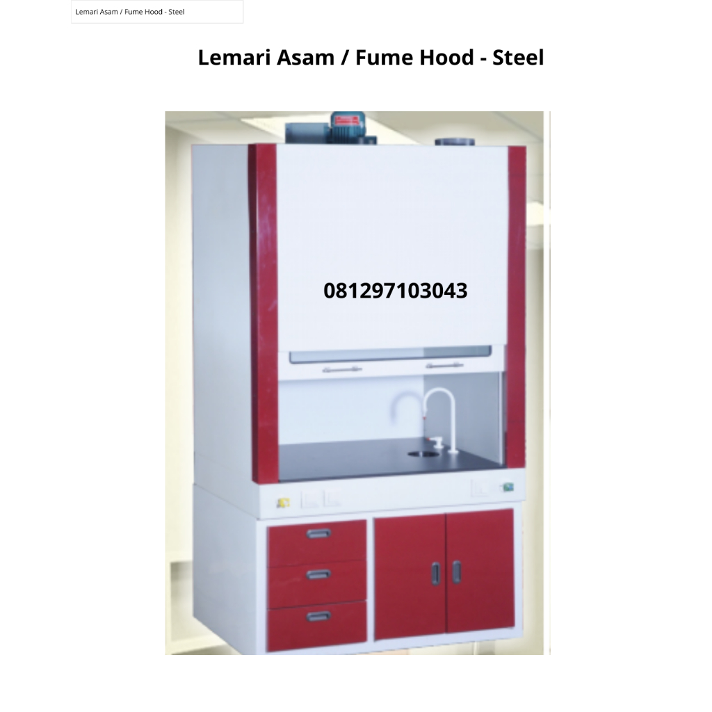 Lemari Asam Steel : Top Table/Meja Granite