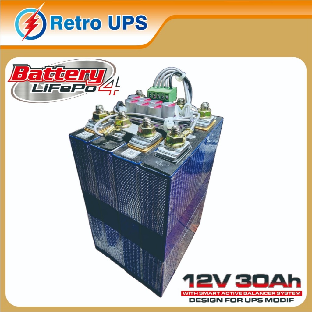 Qlola Money Aki Ups Baterai Lithium Lifepo4 12V 24V 100% Untuk Ups Modif Aki External