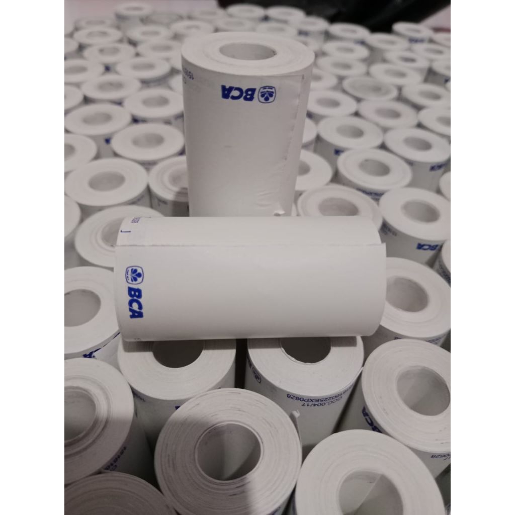 

kertas thermal edc logo bca ukuran 58x30 isi 10 roll/pcs
