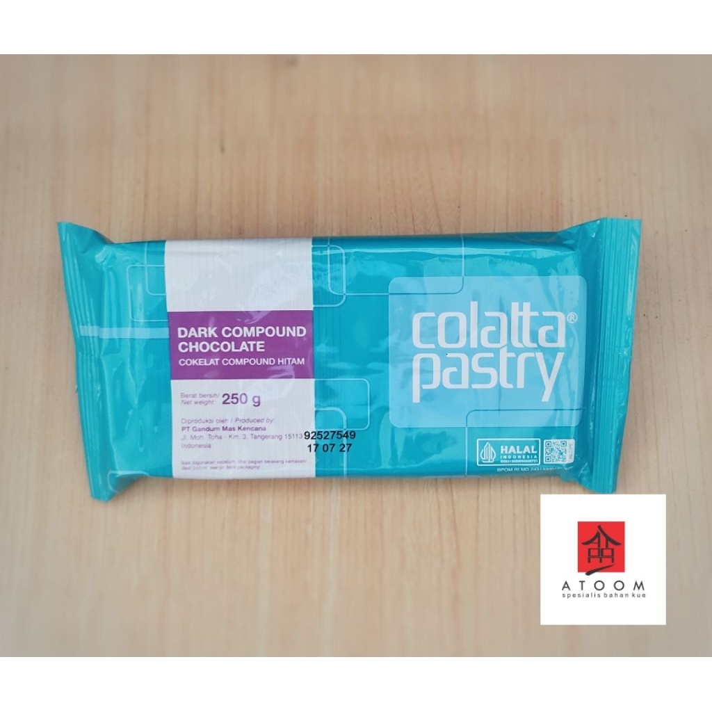 

colatta pastry dark compound chocolate 250gr