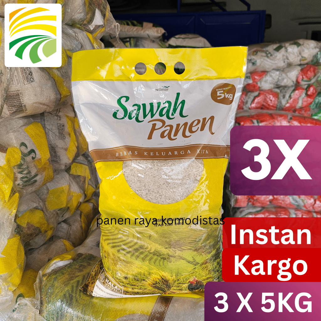 

Beras Sawah Panen 5Kg x 3 Pcs