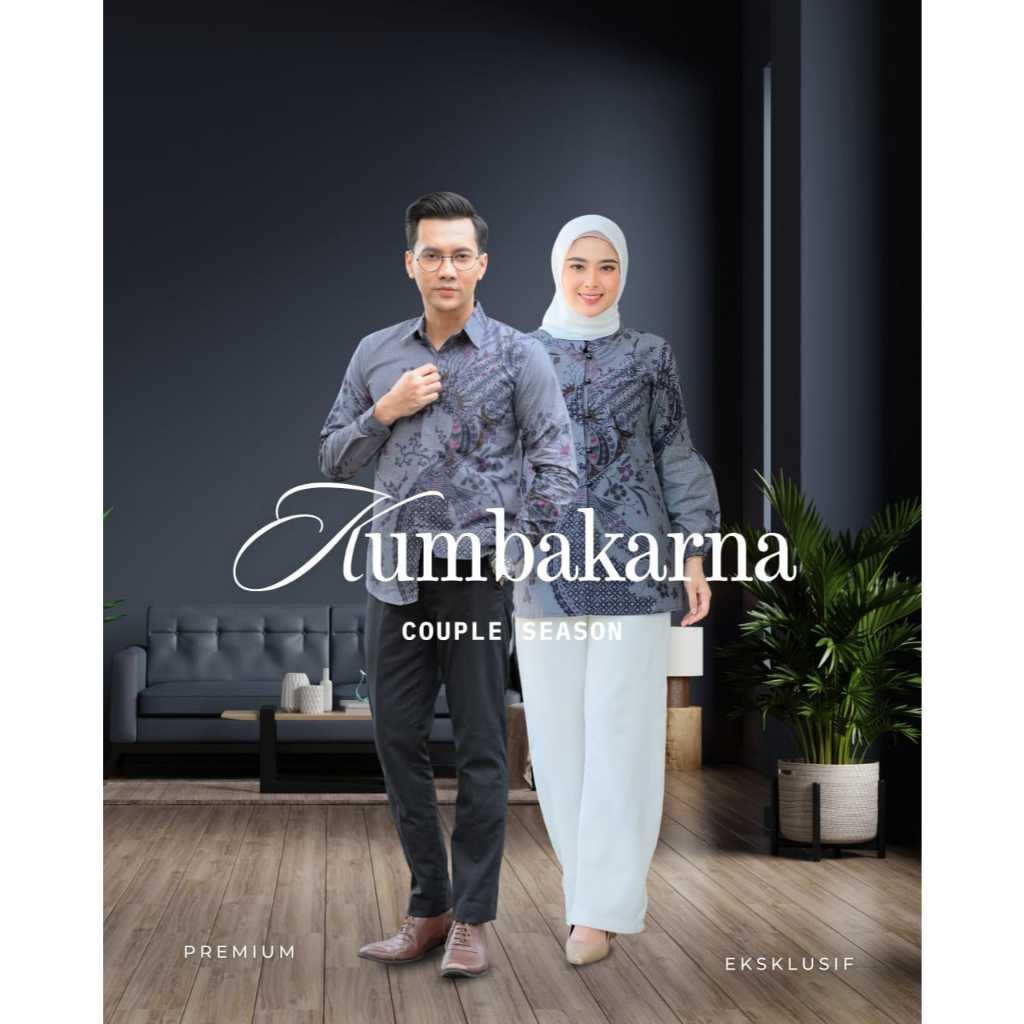 PRABUSENO – BATIK COUPLE PRIA DAN WANITA MOTIF KUMBAKARNA LENGAN PANJANG REGULER MODERN LAPIS FURING