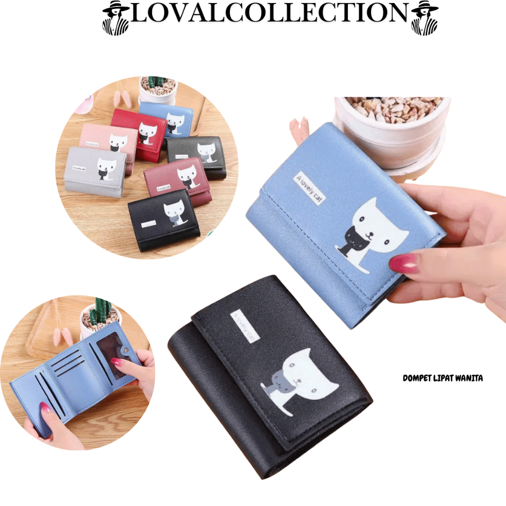 LC DOMPET LIPAT WANITA AK1003 DOMPET WANITA MINI/PENDEK IMPORT