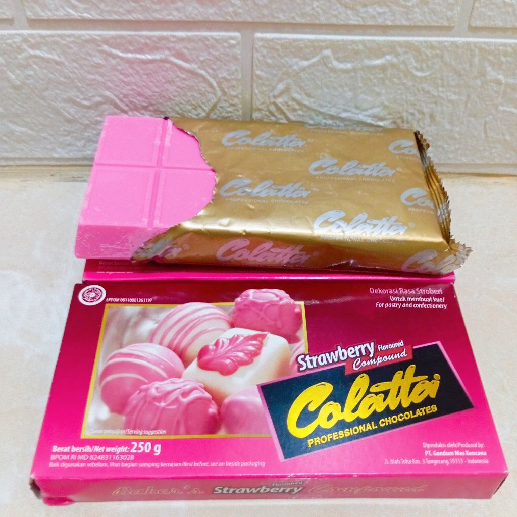 

Coklat Batang Colatta Strawberry Coumpond 250gr