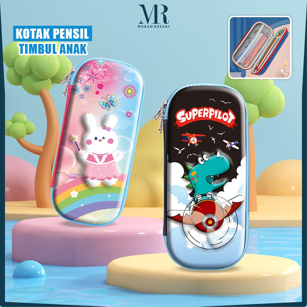 

Kotak Pensil 3D Karakter Timbul Penyimpanan Alat Tulis Anti Air / Tempat Pensil Anak Sekolah TK Import MR A39