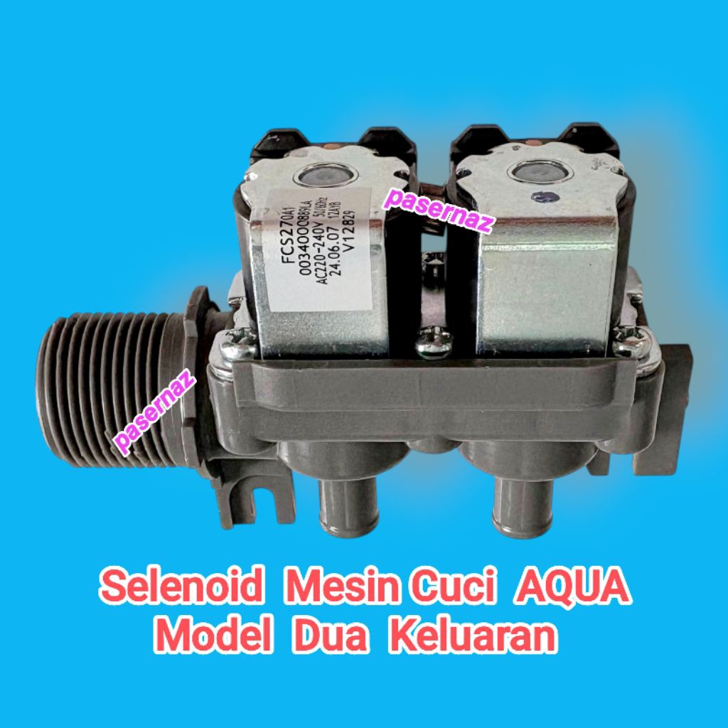 AQUA | Solenoid Mesin Cuci AQUA | Mesin Cuci Otomatis | Model Dua Keluaran | Solenoid Mesin Cuci AQU