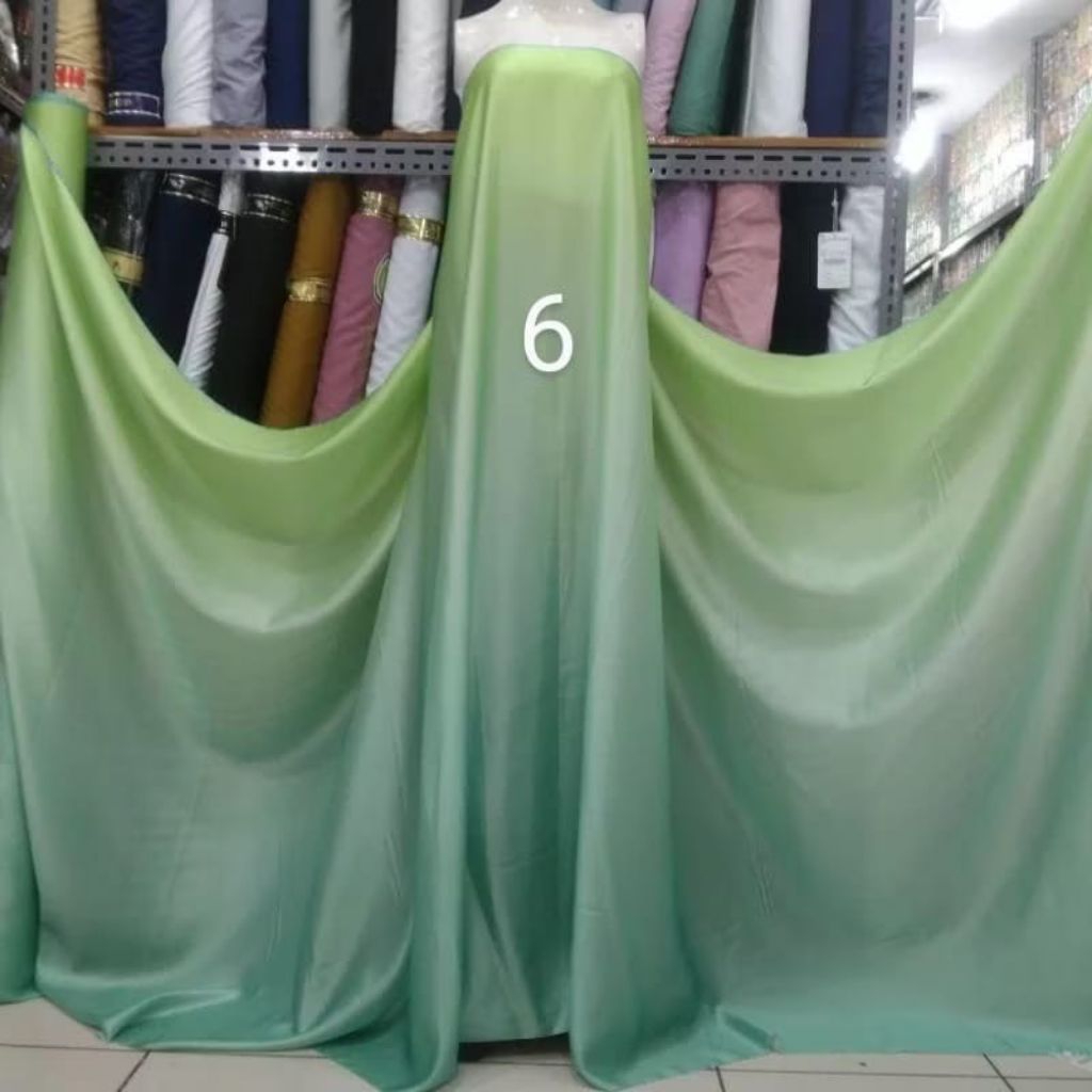 Bahan kain Maxmara Silk Gradasi Harga Termurah