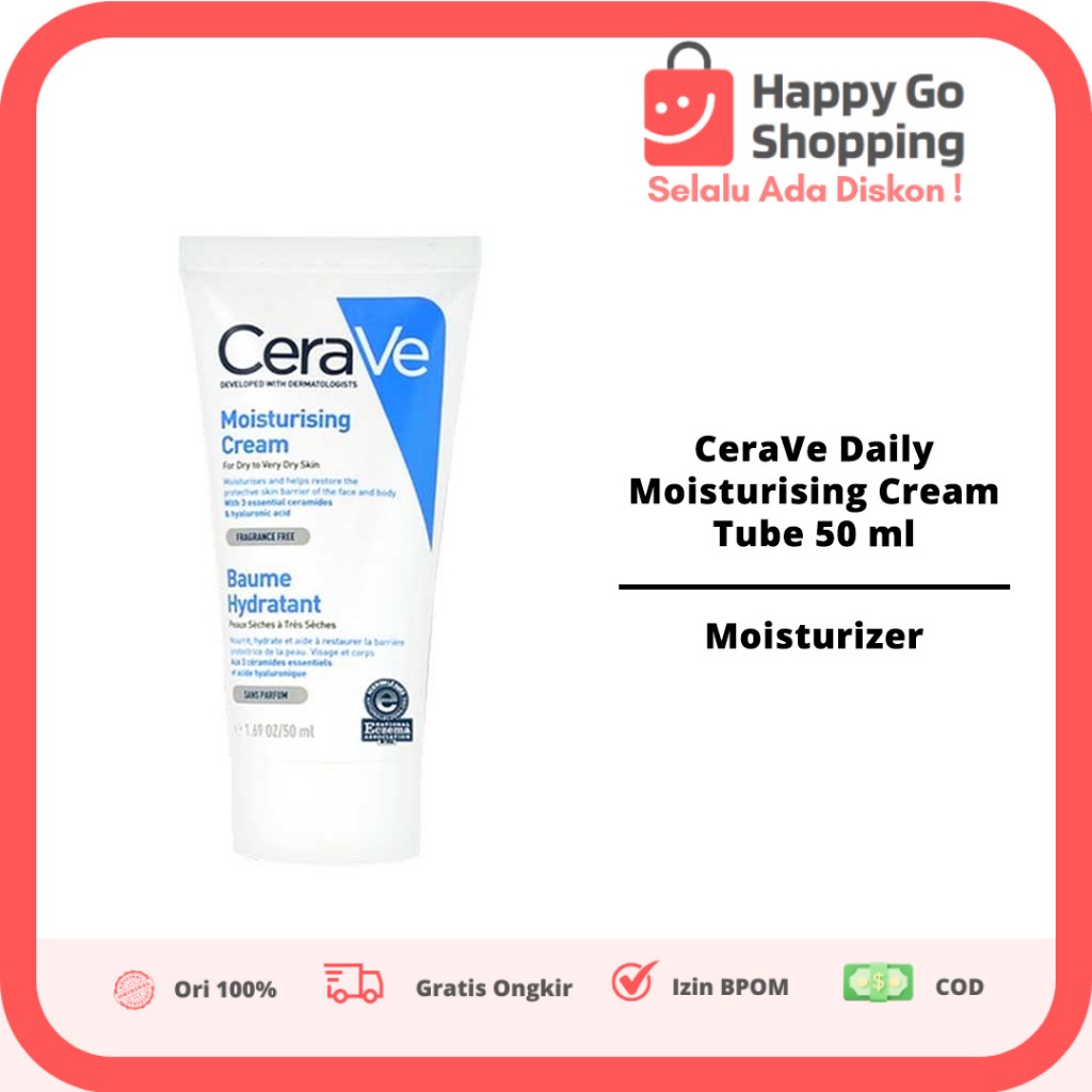 CeraVe Daily Moisturising Cream For Dry to Very Dry Skin 50 ml