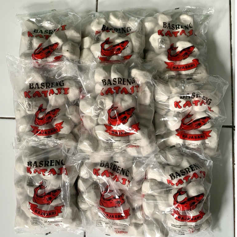

Paket 1 Ball (10 Pack) Basreng Mentah Kataji Termurah Isi 25 Fresh Original Dari Pabrik Langsung