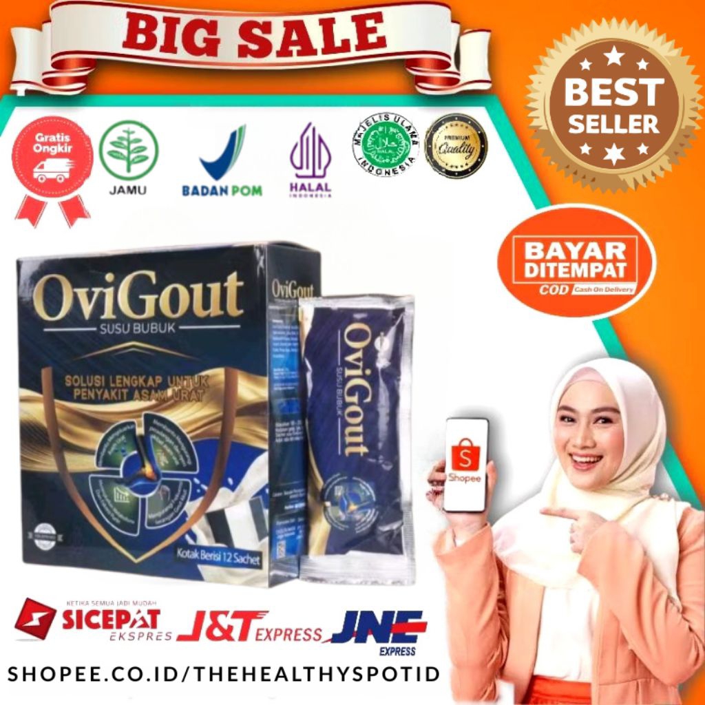 

OVIGOUT MILK SUSU ASLI ORIGINAL OBAT ASAM URAT NYERI SENDI KOLESTROL