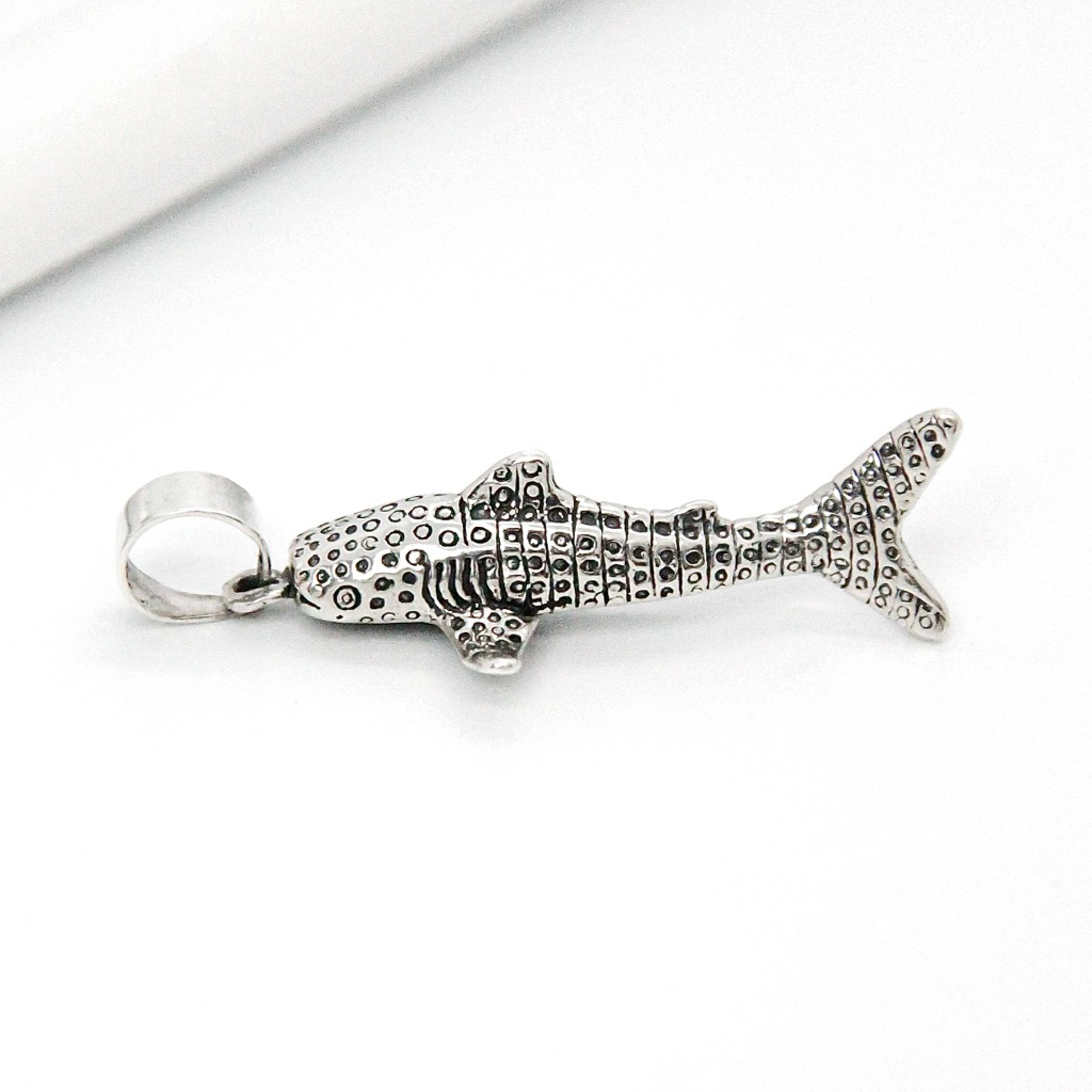 Liontin Perak 925 Asli Model Ikan Kecil Motif Pendant Silver