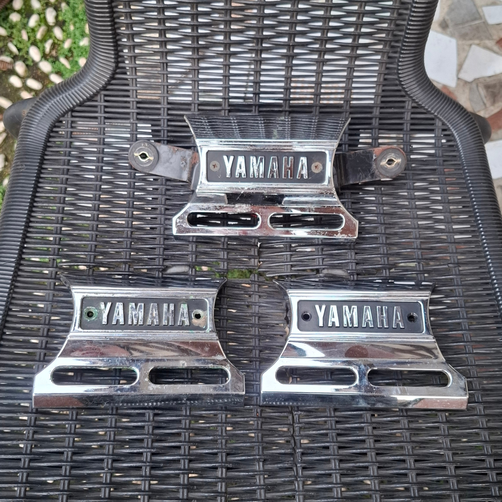Breket klakson emblem yamaha rx king master cobra original copotan asli