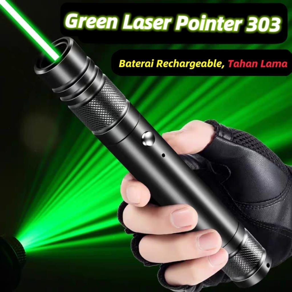 GREEN LASER POINTER 303 / Green laser batrai cas / Green laser murah