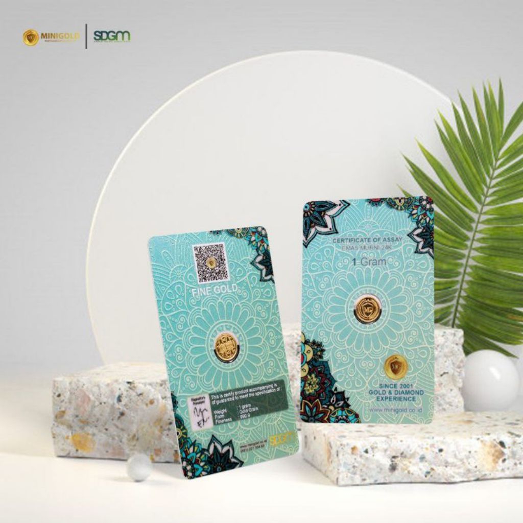 Logam Mulia Emas Minigold 1 Gr Nota Reseller Resmi Minigold SDGM
